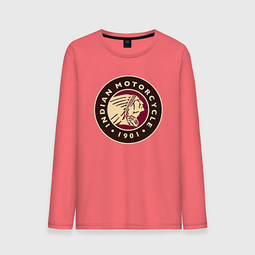 Мужской лонгслив Вождь дорог / Коралловый – фото 1