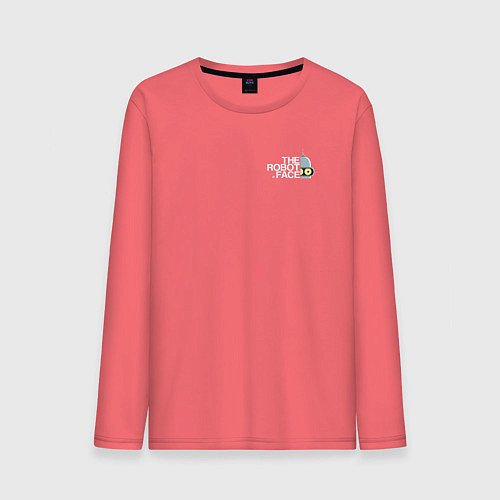 Мужской лонгслив Bender the robot face / Коралловый – фото 1