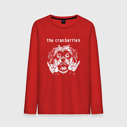 Лонгслив хлопковый мужской The Cranberries rock dog, цвет: красный