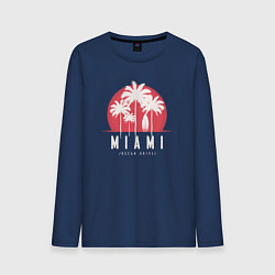 Мужской лонгслив Miami ocean drive