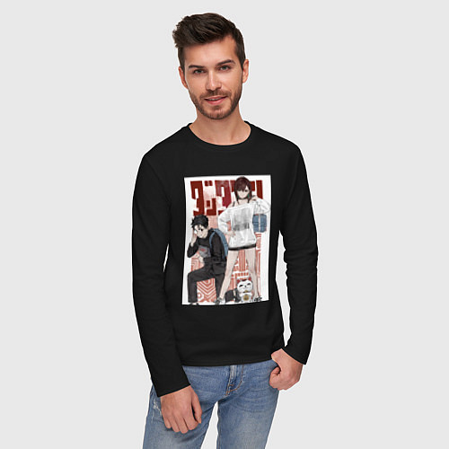 Мужской лонгслив Такакура Момо Аясэ / Черный – фото 3
