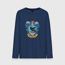 Лонгслив хлопковый мужской Ravenclaw факультет, цвет: тёмно-синий