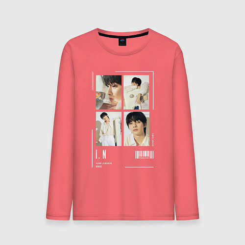 Мужской лонгслив In stray kids cute / Коралловый – фото 1