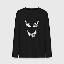 Лонгслив хлопковый мужской We are Venom, цвет: черный