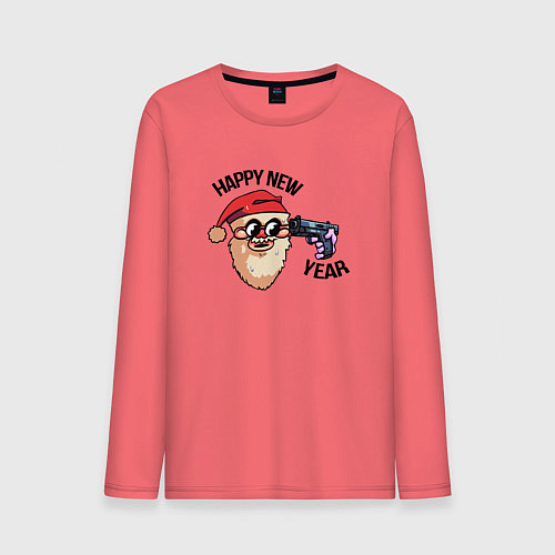Мужской лонгслив Friday Night Funkin - Santa Claus / Коралловый – фото 1