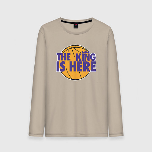 Мужской лонгслив Леброн - король здесь / Миндальный – фото 1
