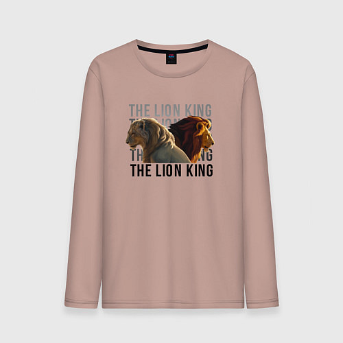 Мужской лонгслив The Lion King / Пыльно-розовый – фото 1