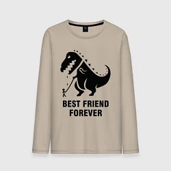 Мужской лонгслив Godzilla best friend