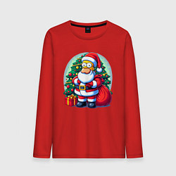 Мужской лонгслив Santa Simpson - ai art