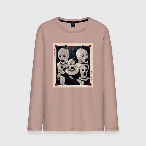 Мужской лонгслив Арт джокер / Пыльно-розовый – фото 1