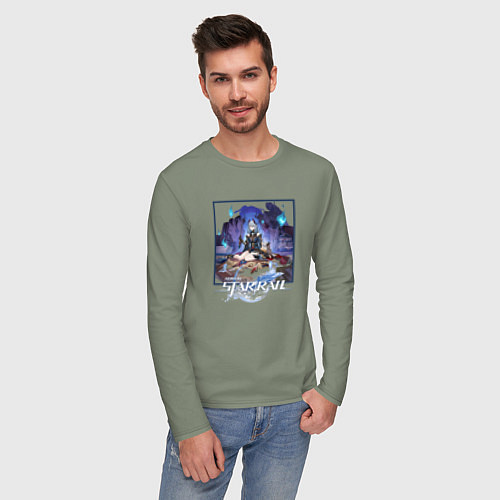 Мужской лонгслив Ханья / Авокадо – фото 3