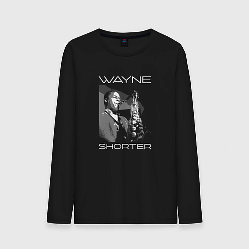 Мужской лонгслив Wayne Shorter tribute / Черный – фото 1