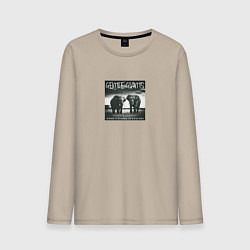 Лонгслив хлопковый мужской Gentle giants, цвет: миндальный