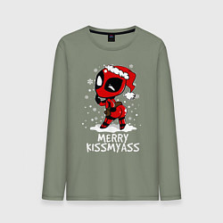 Мужской лонгслив Deadpool - merry kiss my ass