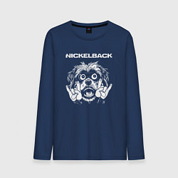 Мужской лонгслив Nickelback rock dog