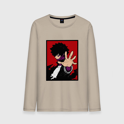 Мужской лонгслив Моя геройская академия Dabi / Миндальный – фото 1