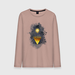 Лонгслив хлопковый мужской Росток идеи, цвет: пыльно-розовый