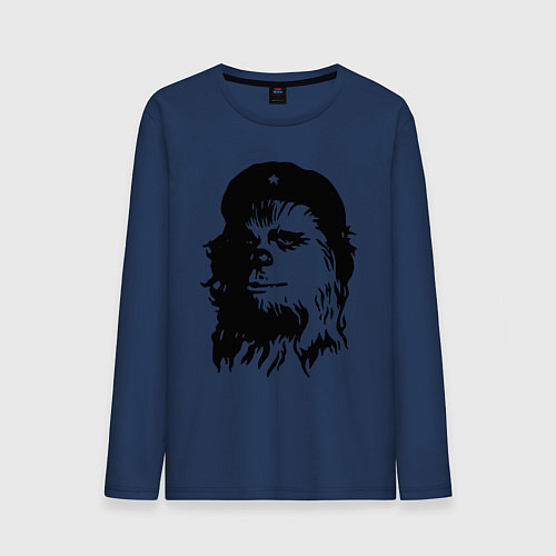 Мужской лонгслив Star wars - Chewie Guevara / Тёмно-синий – фото 1