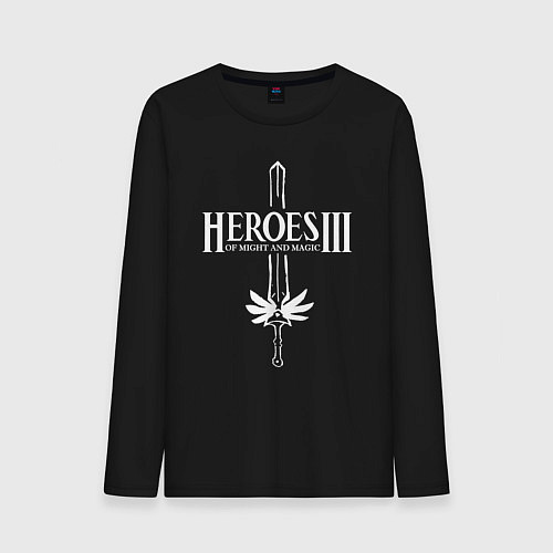 Мужской лонгслив Герои меча и магии 3 - меч / Черный – фото 1