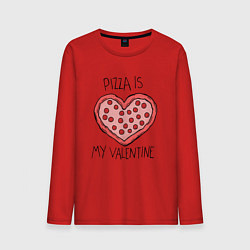 Мужской лонгслив Pizza for valentine