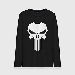 Лонгслив хлопковый мужской The Punisher - Каратель, цвет: черный