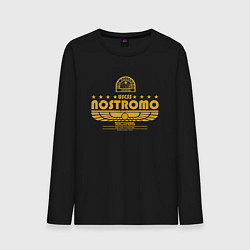 Лонгслив хлопковый мужской USCSS The Nostromo желтый, цвет: черный