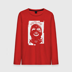 Лонгслив хлопковый мужской Gang girl, цвет: красный