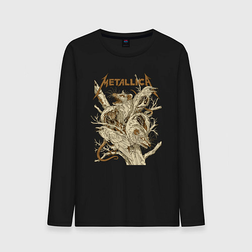 Мужской лонгслив Metallica - rats and crows / Черный – фото 1