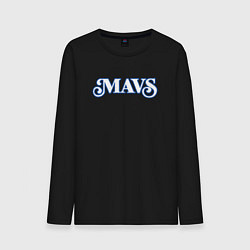 Лонгслив хлопковый мужской Mavs, цвет: черный