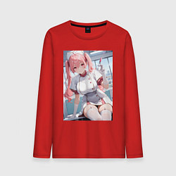 Мужской лонгслив Медсестричка сделает тебе укол любви - пышная аним