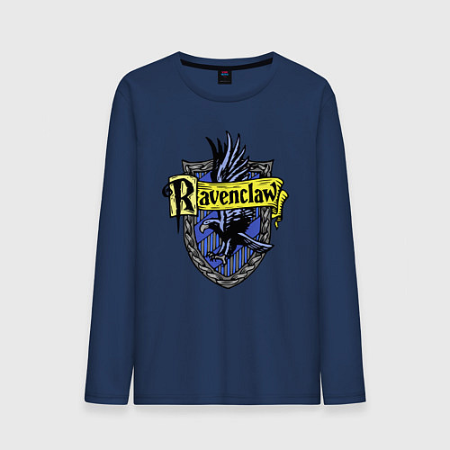 Мужской лонгслив Ravenclaw emblem / Тёмно-синий – фото 1