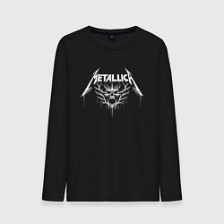 Мужской лонгслив Metallica - crazy skull