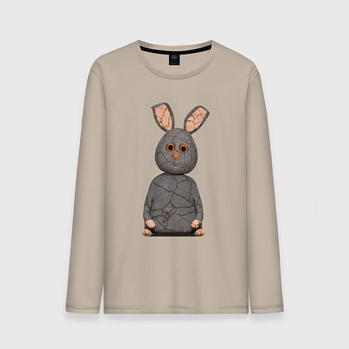 Мужской лонгслив Cartoon hare character / Миндальный – фото 1