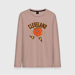 Лонгслив хлопковый мужской Cleveland Cavs, цвет: пыльно-розовый