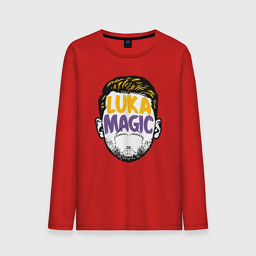 Мужской лонгслив Luka magic face / Красный – фото 1