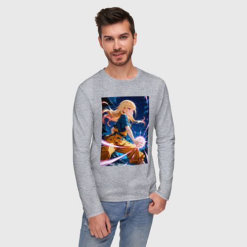 Мужской лонгслив Марин Китагава косплей Dragon Ball / Меланж – фото 3