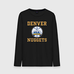 Лонгслив хлопковый мужской Денвер Наггетс, цвет: черный