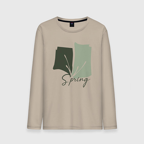 Мужской лонгслив Spring / Миндальный – фото 1