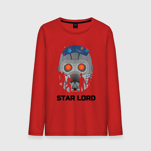Мужской лонгслив Star lord / Красный – фото 1