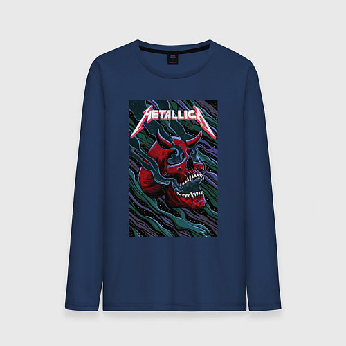 Мужской лонгслив Metallica The Unforgiven II / Тёмно-синий – фото 1