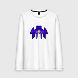 Лонгслив хлопковый мужской Cortex фиолетовый aneurism iv, цвет: белый