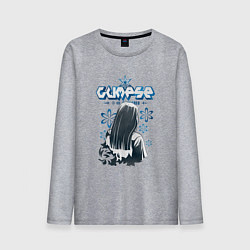 Лонгслив хлопковый мужской Glimse,Y2K стиль, цвет: меланж