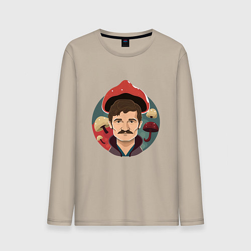 Мужской лонгслив Last of us - Джоэл Миллер / Миндальный – фото 1