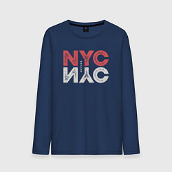 Мужской лонгслив NYC coordinates