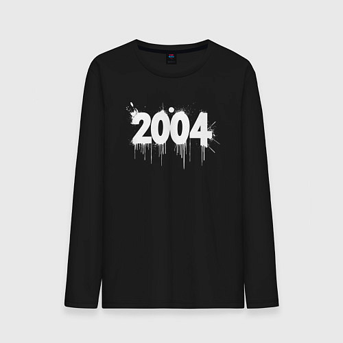 Мужской лонгслив Граффити 2004 года / Черный – фото 1