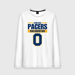 Лонгслив хлопковый мужской Haliberton - Pacers, цвет: белый