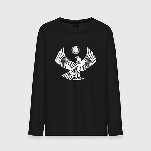 Мужской лонгслив Дагестанский герб / Черный – фото 1