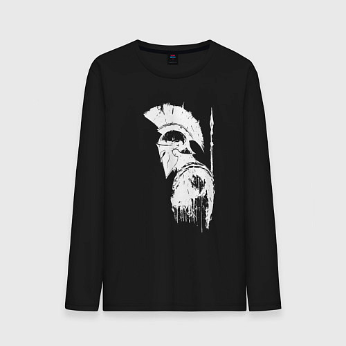 Мужской лонгслив Один из 300 спартанцев / Черный – фото 1