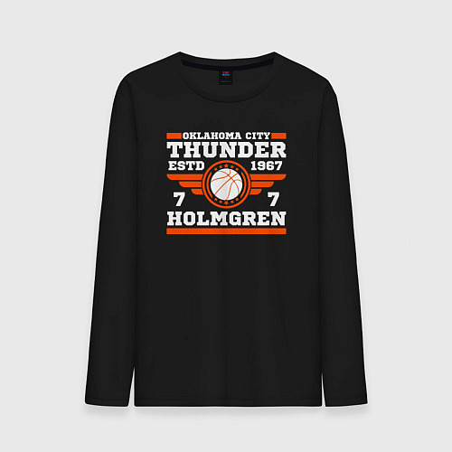 Мужской лонгслив Holmgren - Oklahoma / Черный – фото 1