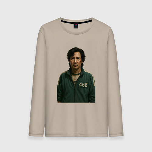 Мужской лонгслив Грустный игрок 456 / Миндальный – фото 1
